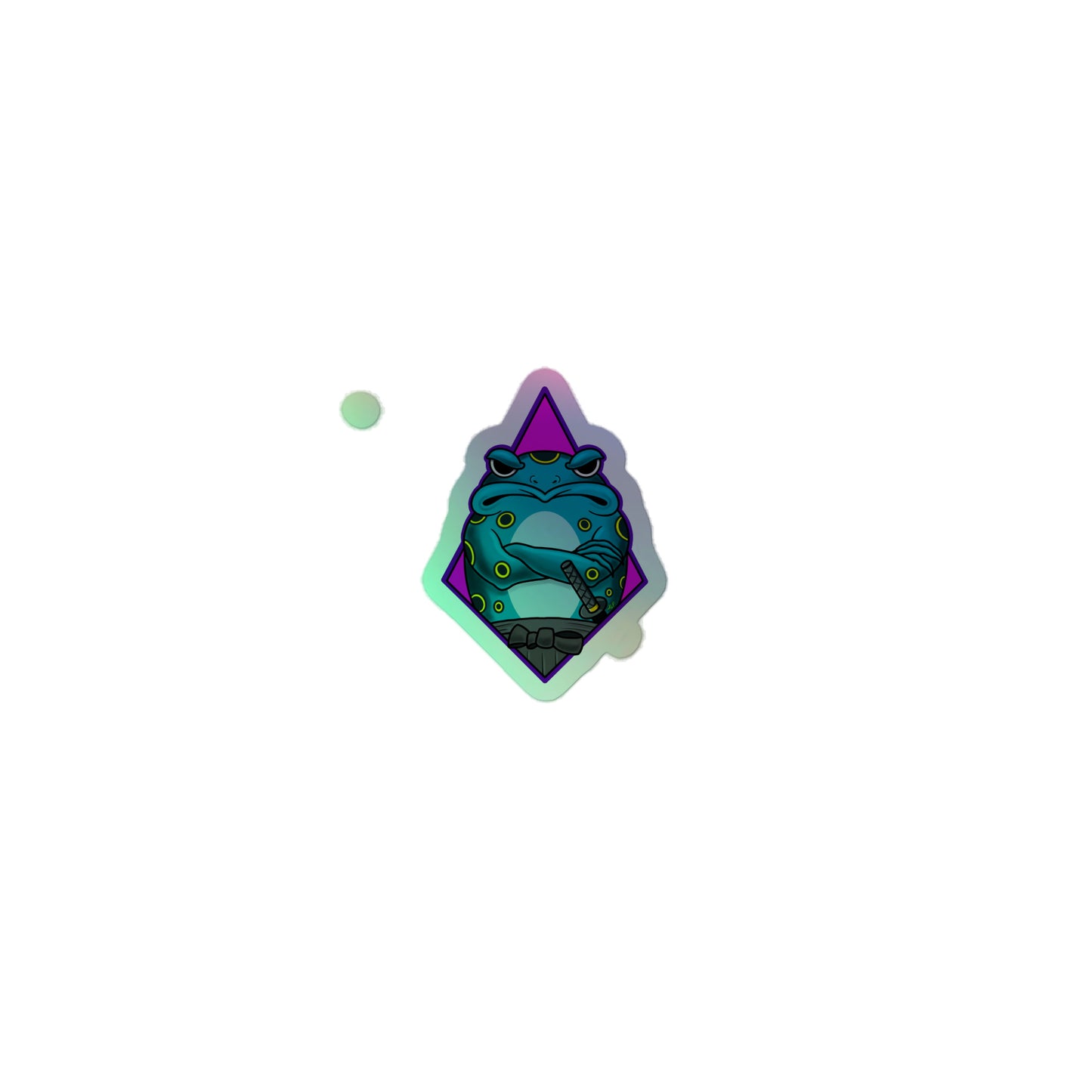 Moody Frog Holographic stickers by Alf