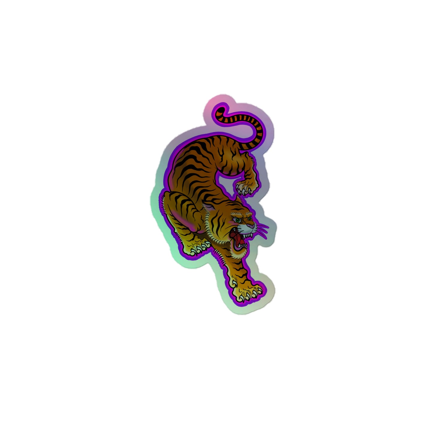 Electric Tiger Holographic stickers