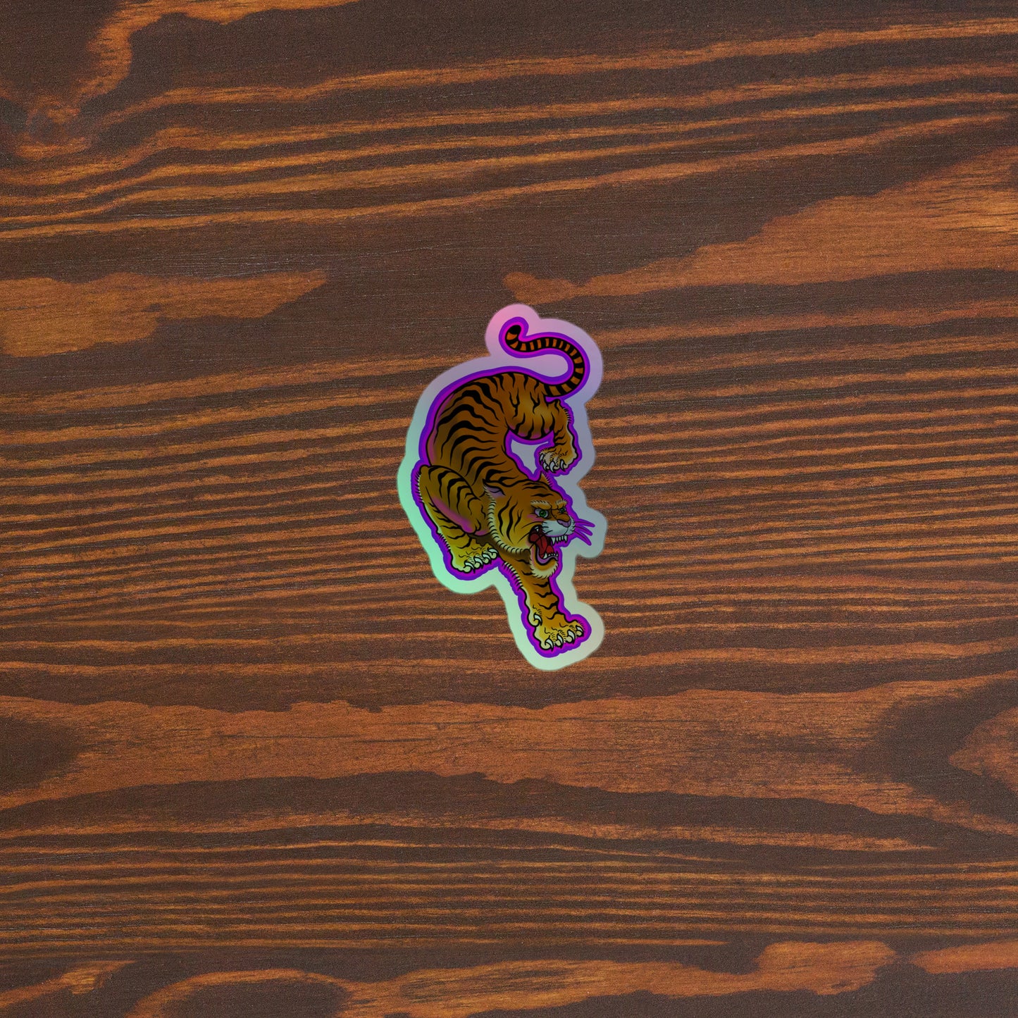 Electric Tiger Holographic stickers