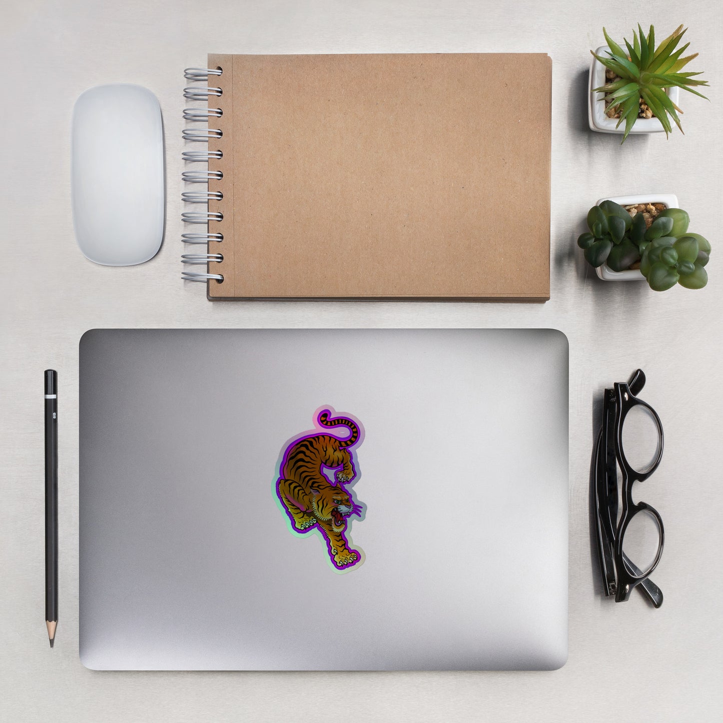 Electric Tiger Holographic stickers