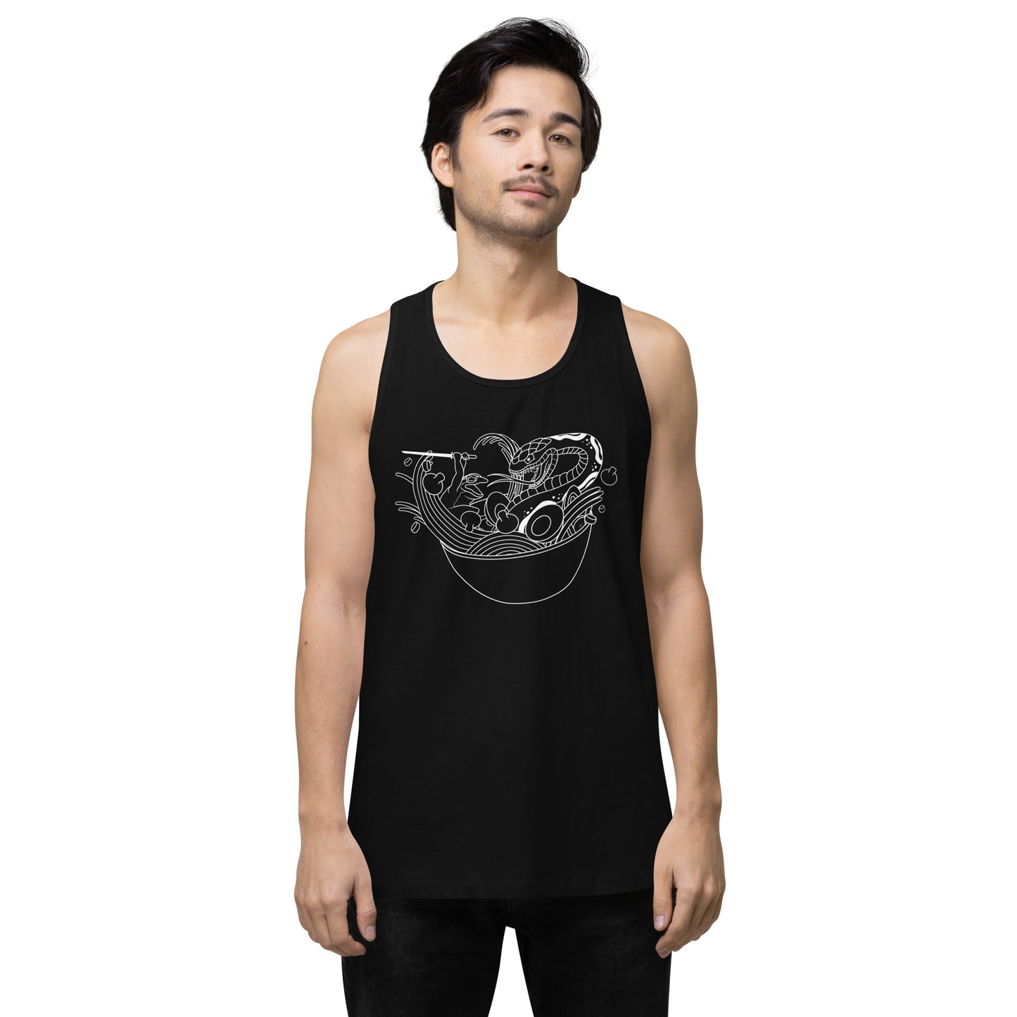 Ramen Brawl unisex premium tank top