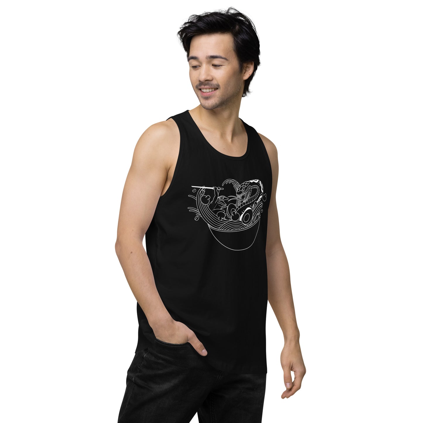 Ramen Brawl unisex premium tank top