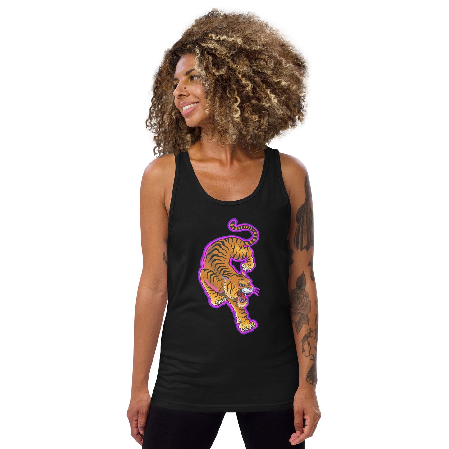 Electric Tiger Unisex Tank Top