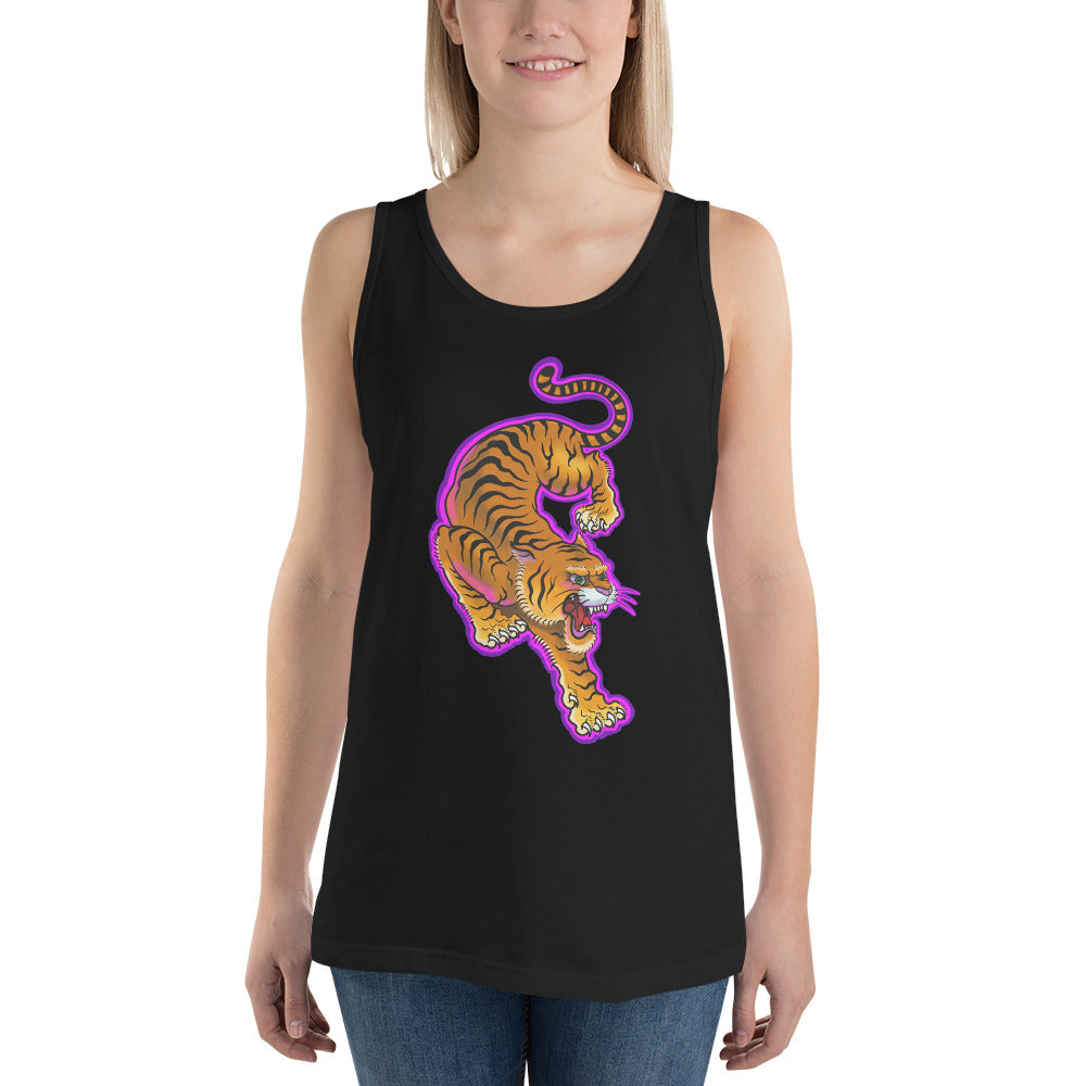 Electric Tiger Unisex Tank Top