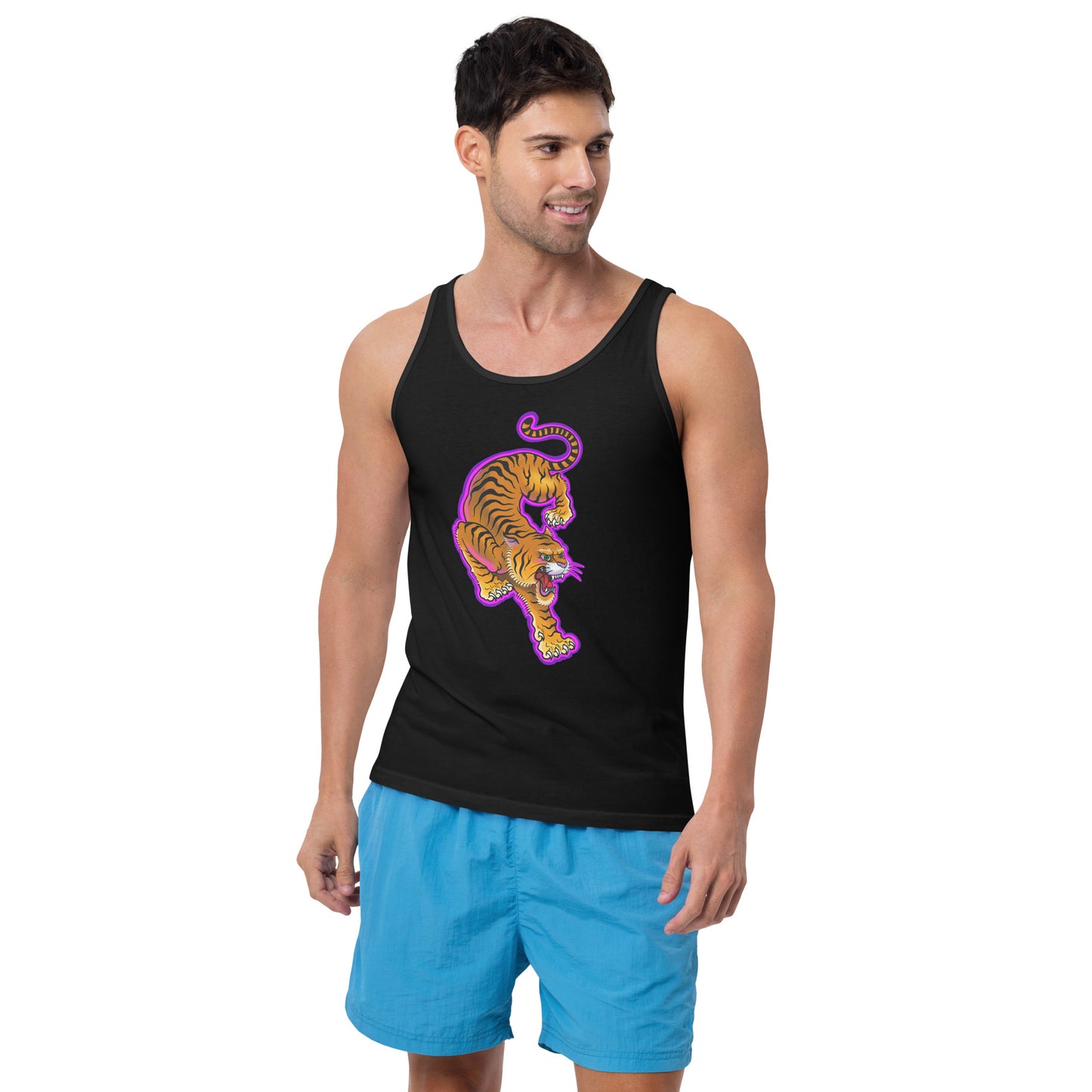 Electric Tiger Unisex Tank Top