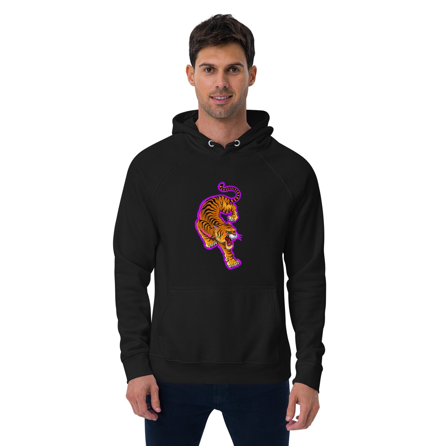 electric tiger hoodie by alf cuellar