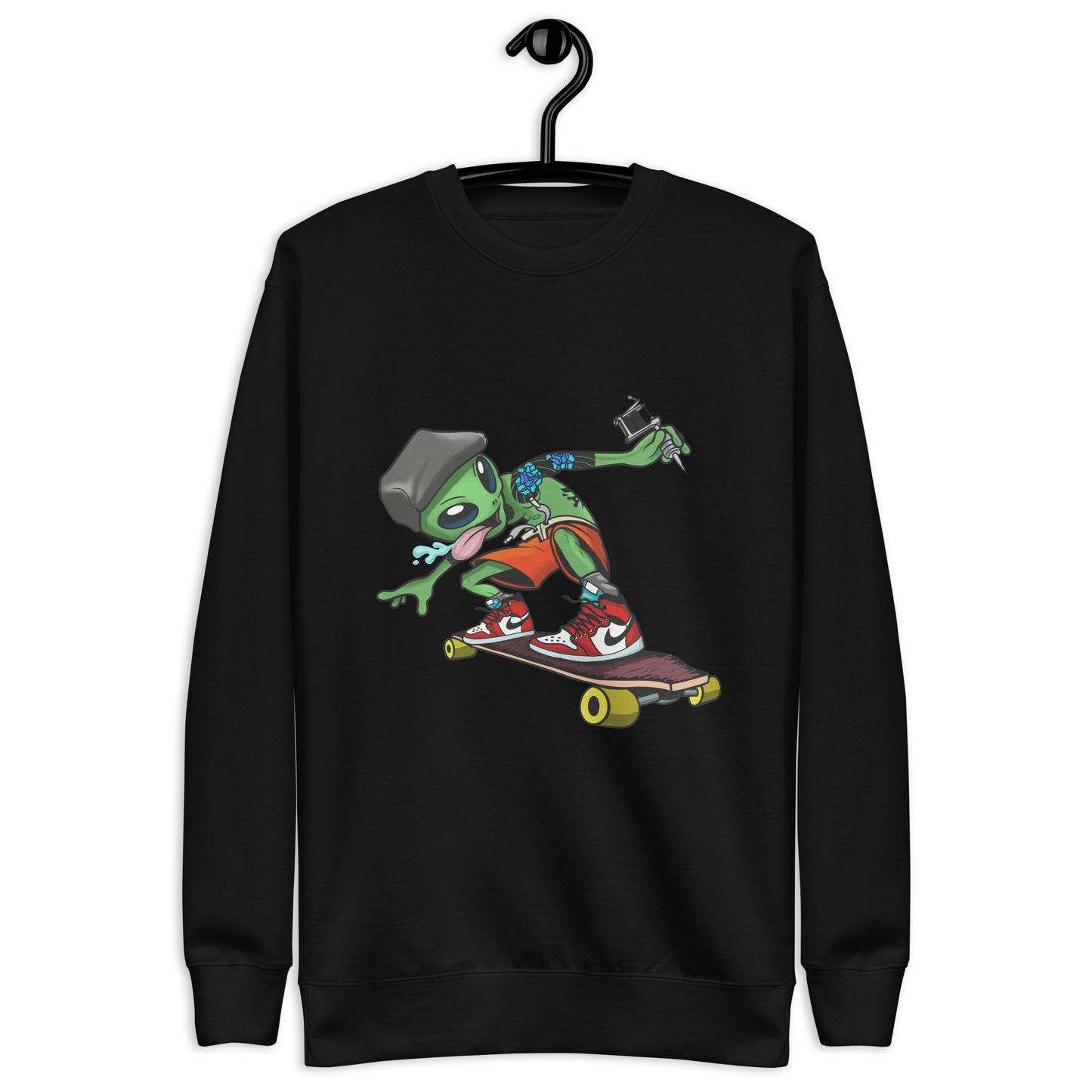 Alien Skater Unisex Premium Sweatshirt