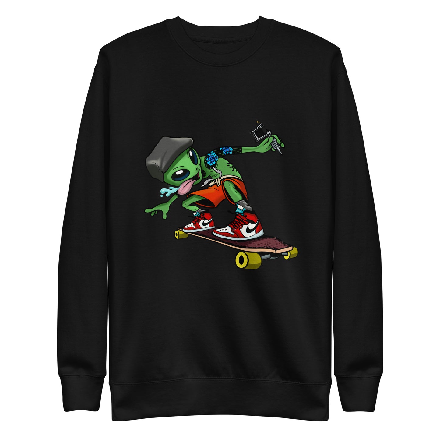 Alien Skater Unisex Premium Sweatshirt