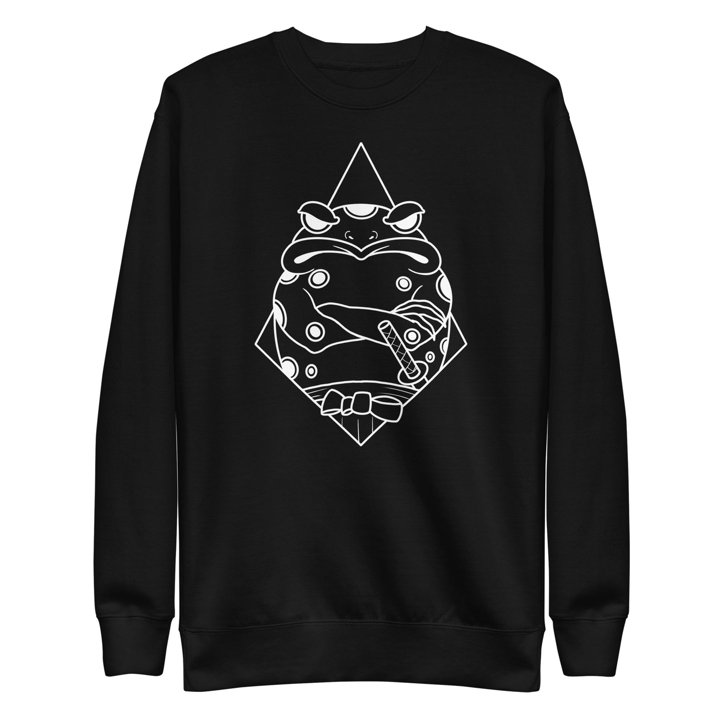 Moody Frog Linework Unisex Premium Sweatshirt