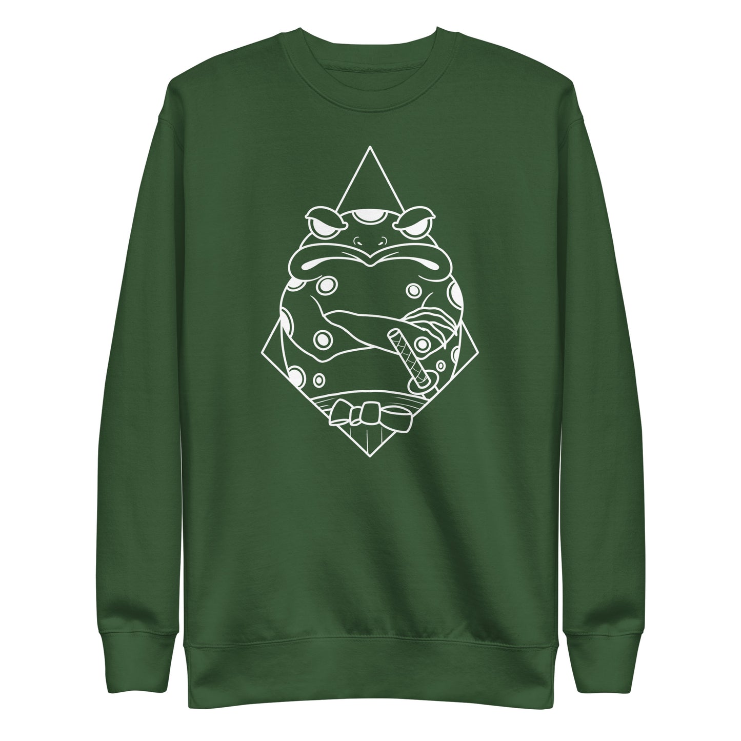 Moody Frog Linework Unisex Premium Sweatshirt