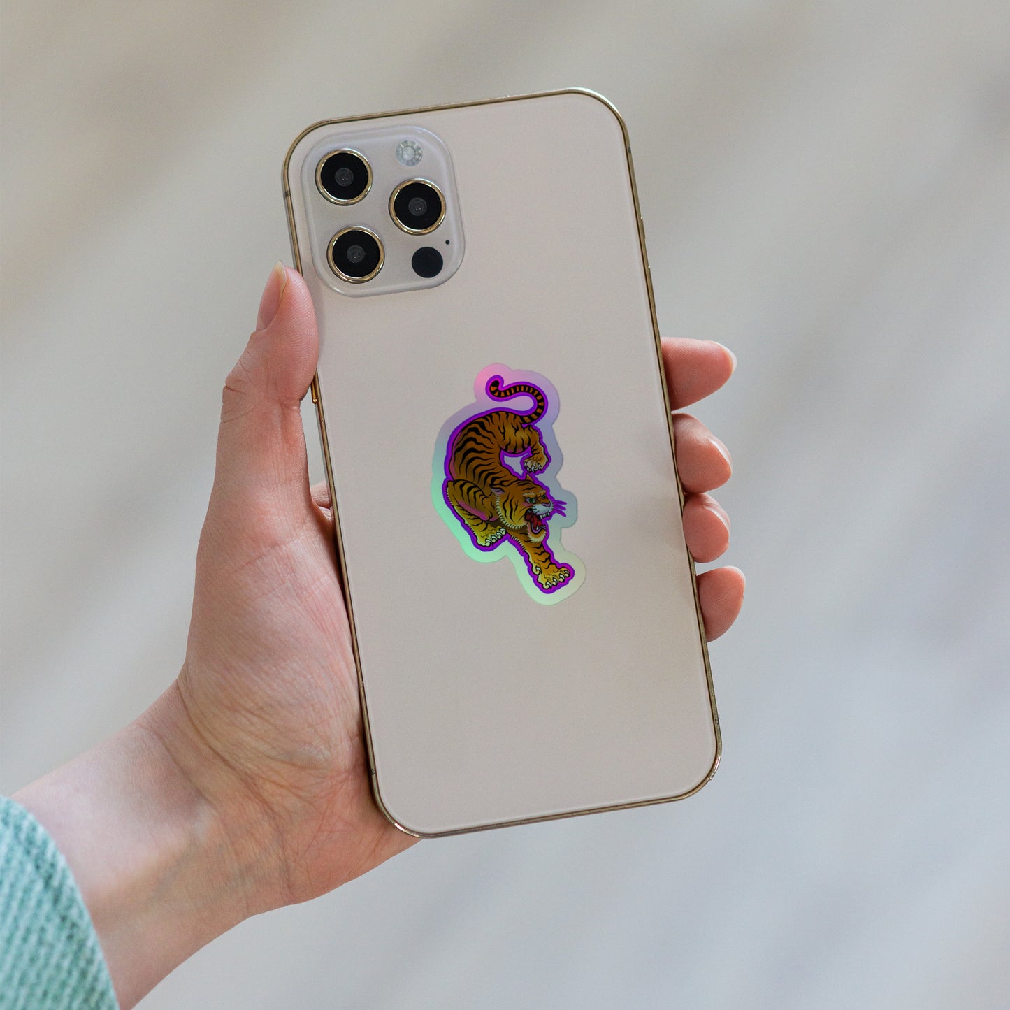 Electric Tiger Holographic stickers
