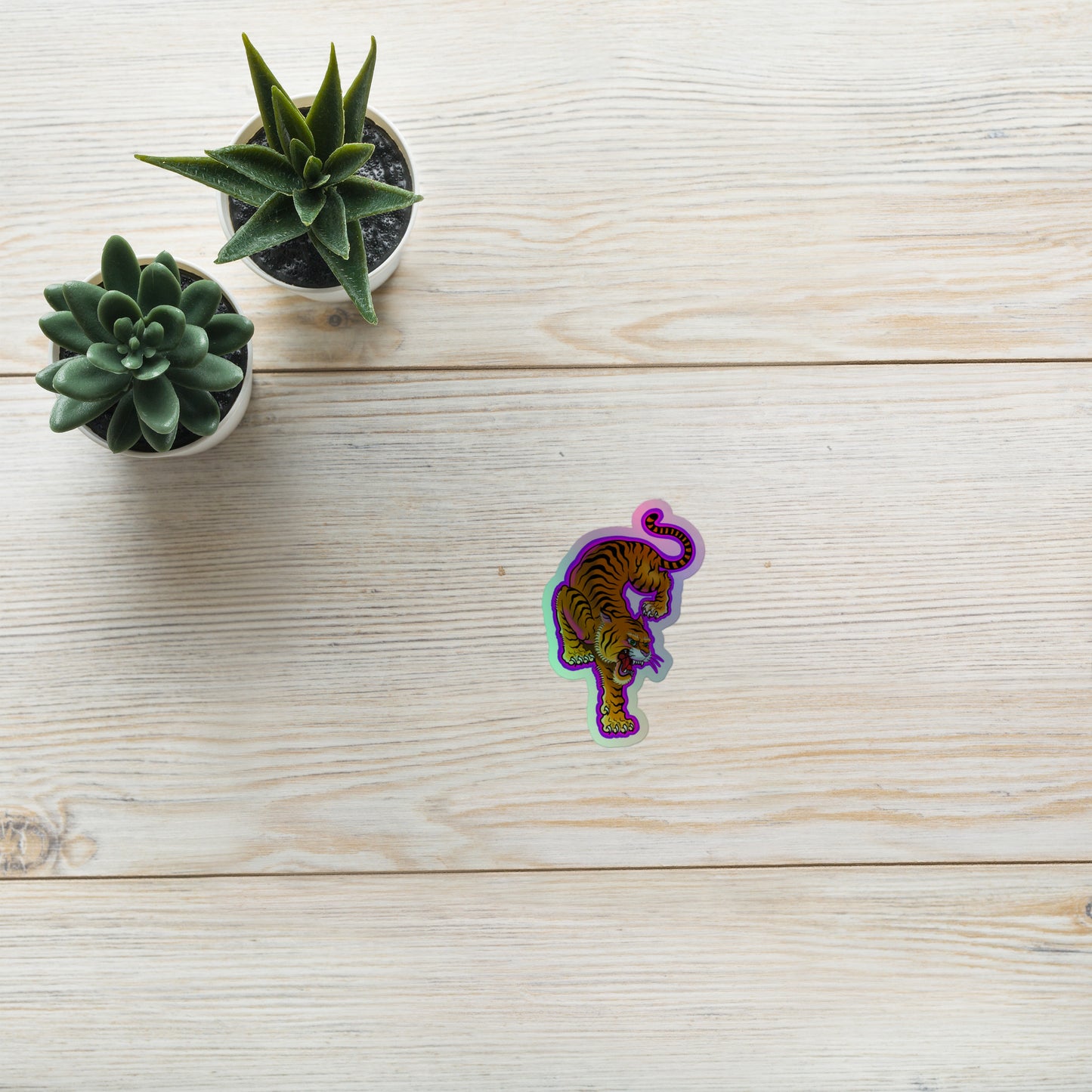 Electric Tiger Holographic stickers