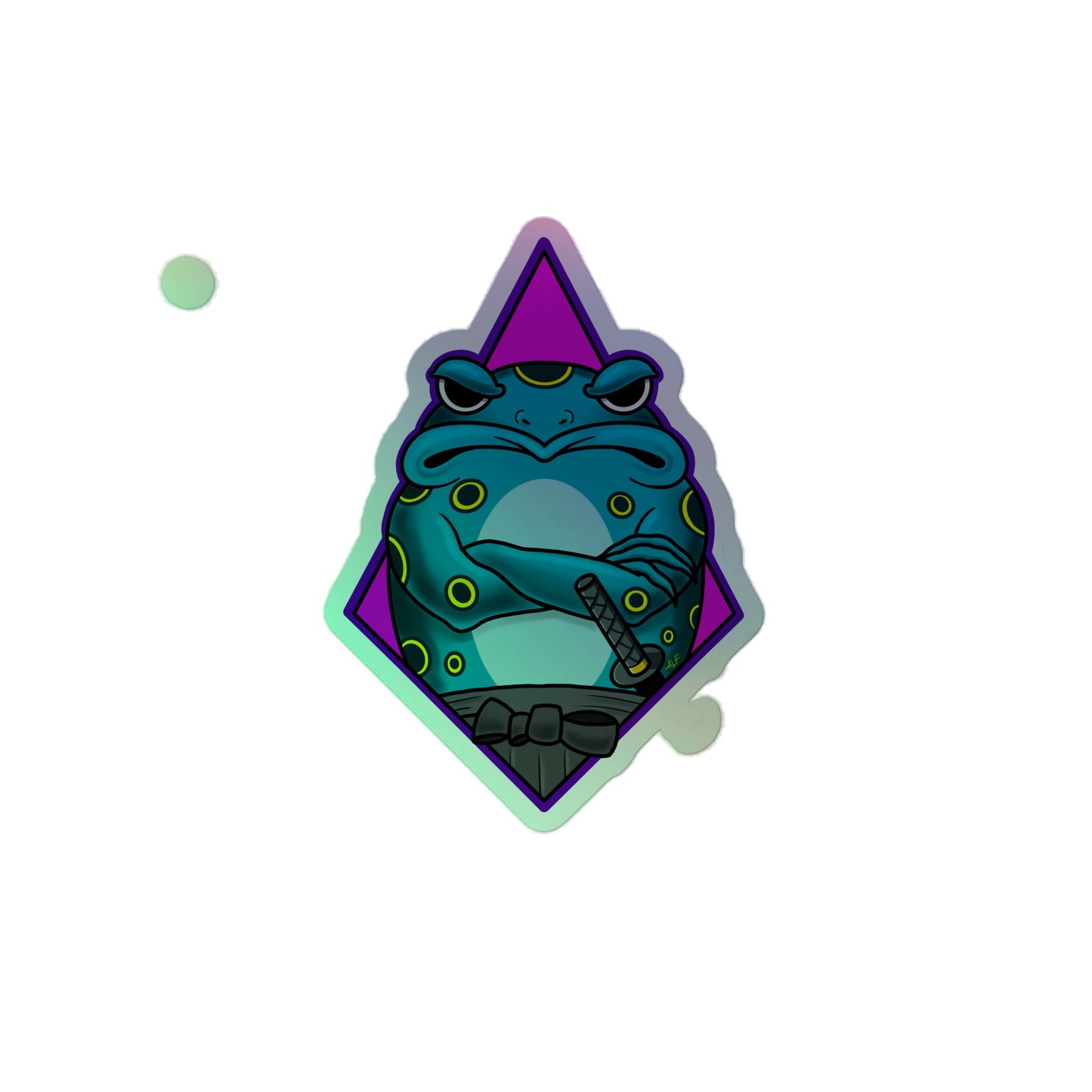 Moody Frog Holographic stickers