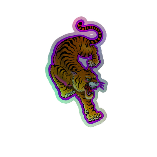 Electric Tiger Holographic stickers by Alf