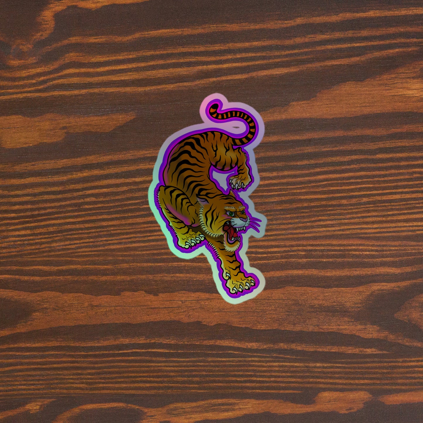 Electric Tiger Holographic stickers