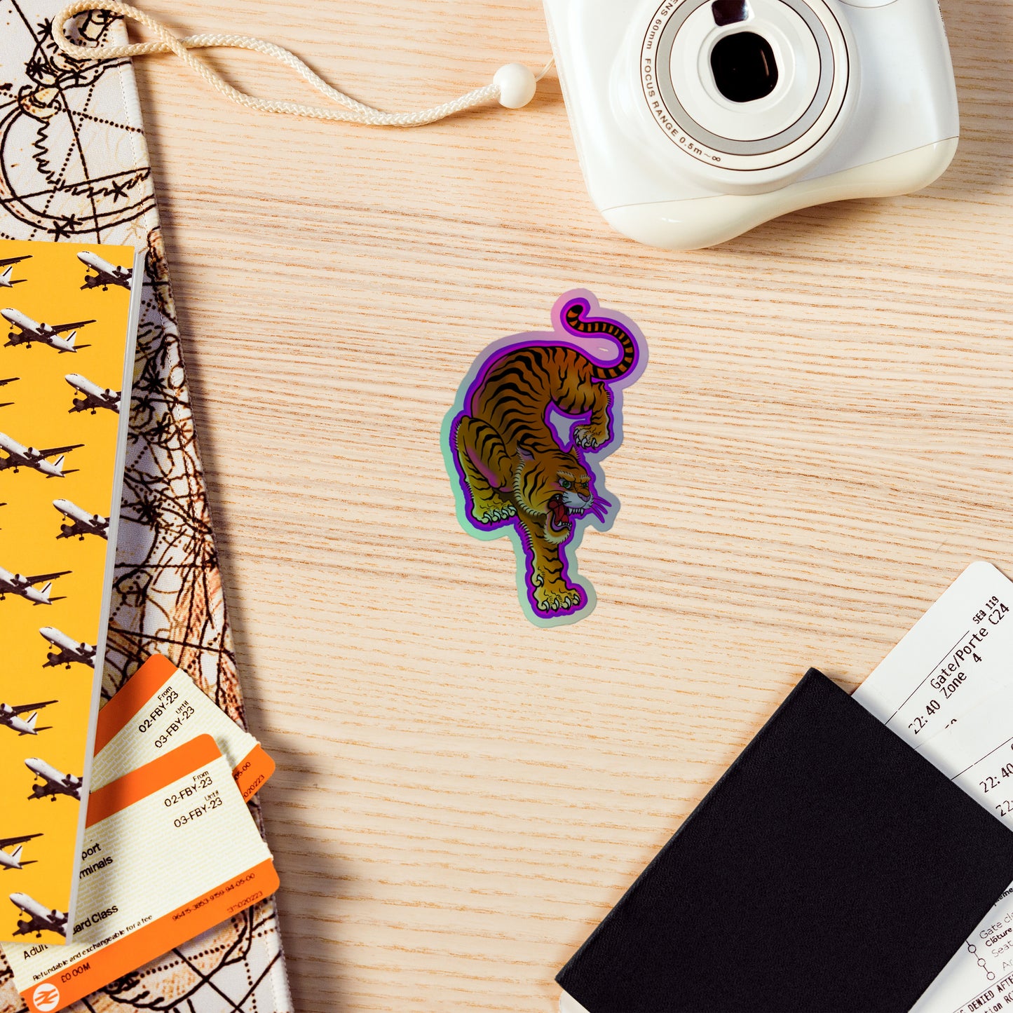 Electric Tiger Holographic stickers