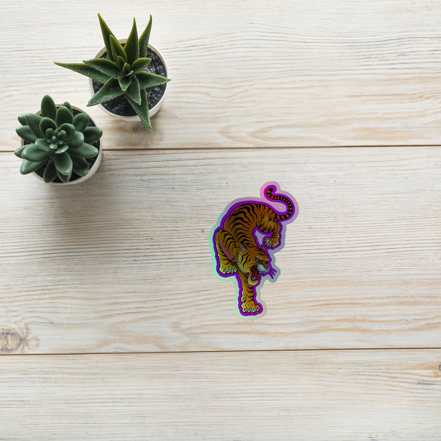 Electric Tiger Holographic stickers