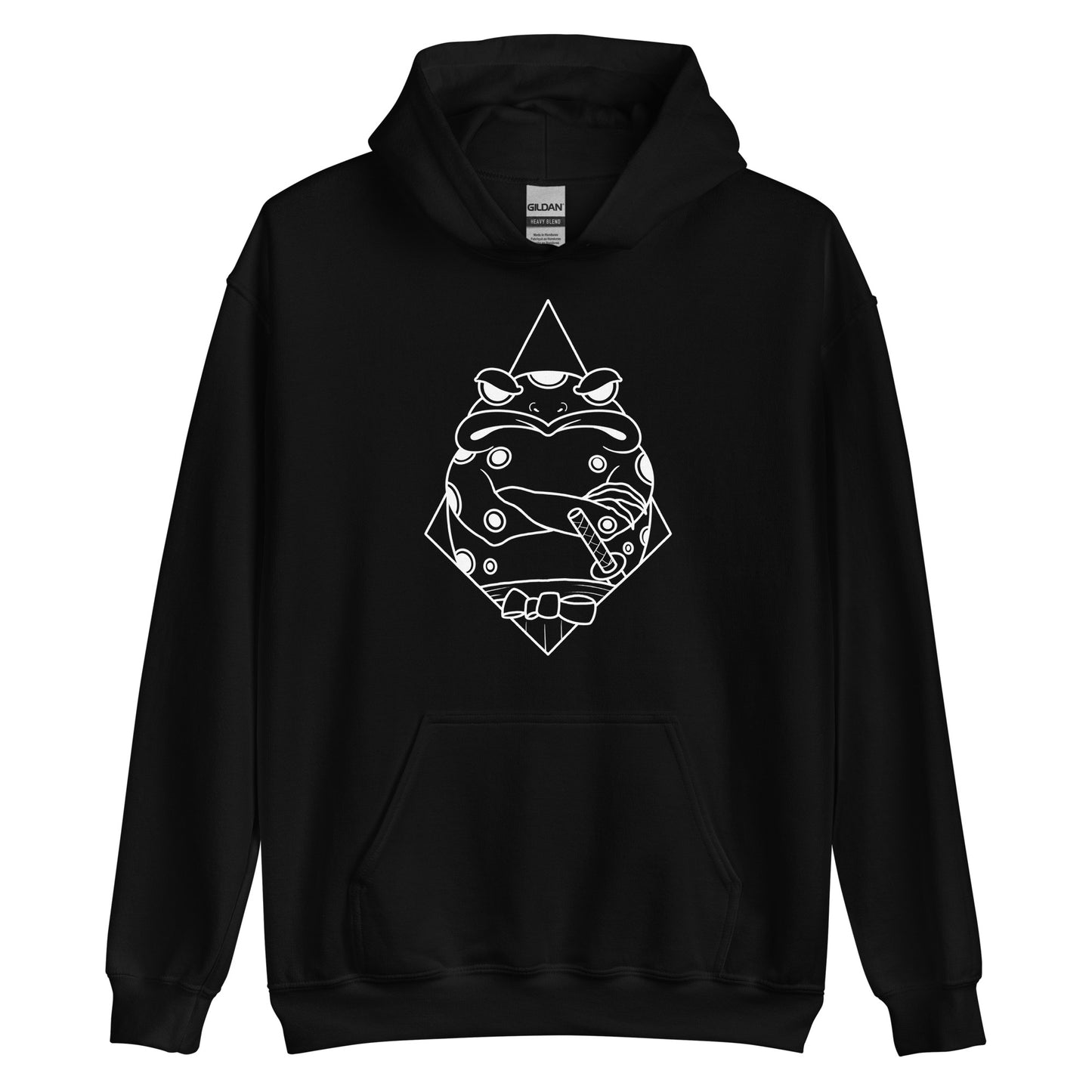 Moody Frog Linework Unisex Hoodie