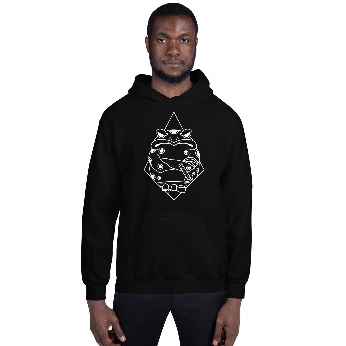 Moody Frog Linework Unisex Hoodie