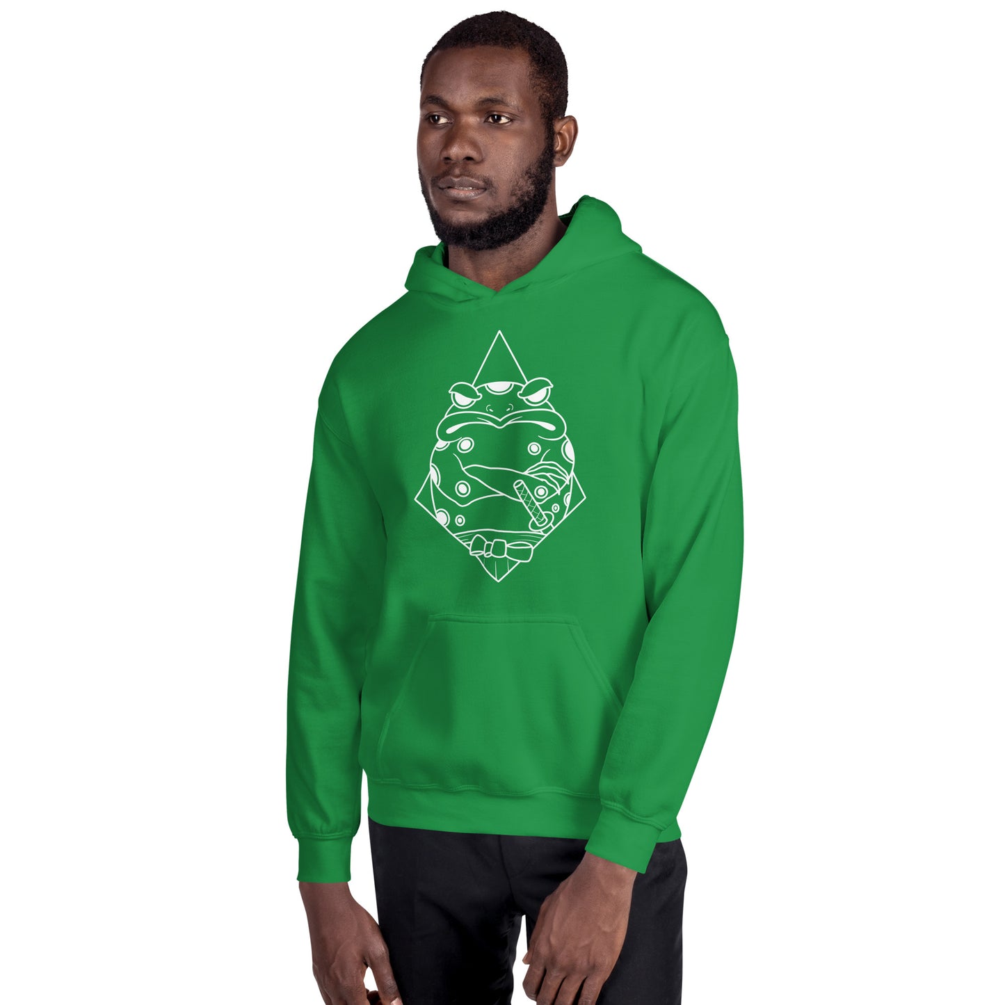 Moody Frog Linework Unisex Hoodie